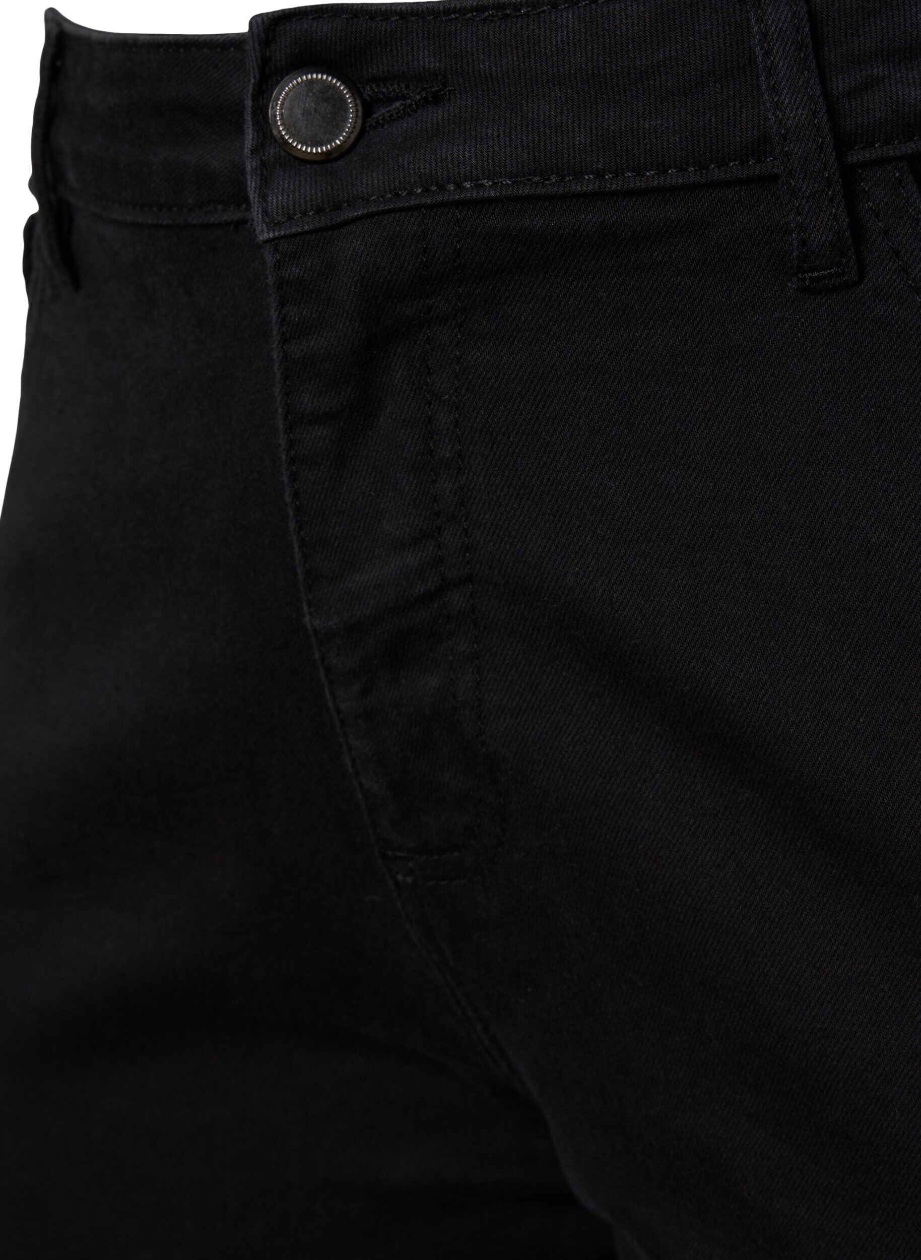 ZizziEllen bootcut jeans med h&oslash;y midje, Svart, Packshot image number 2