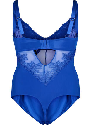 Zizzi Body med broderte detaljer, Blå, Packshot image number 1