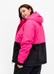 Tofarget skijakke med hette, Fuchsia Purple Comb, Model image number 1