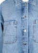 Løstsittende denimjakke med knapper, Light blue denim, Packshot image number 2