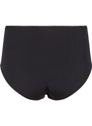 Zizzi Mikrofibertruser med blondedetaljer, Black, Packshot image number 1