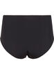 Mikrofibertruser med blondedetaljer, Black, Packshot image number 1
