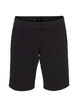 L&oslash;s shorts av bomull med lommer, Svart, Packshot image number 0