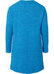 Lang strikket cardigan i ull med lommer, French Blue, Packshot image number 1