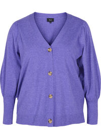 Strikket cardigan med knappelukking