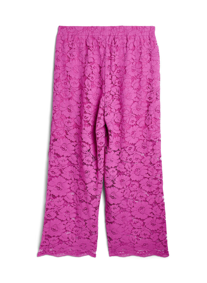 Blonderbukser med høy midje og lommer, Purple Orchid, Packshot