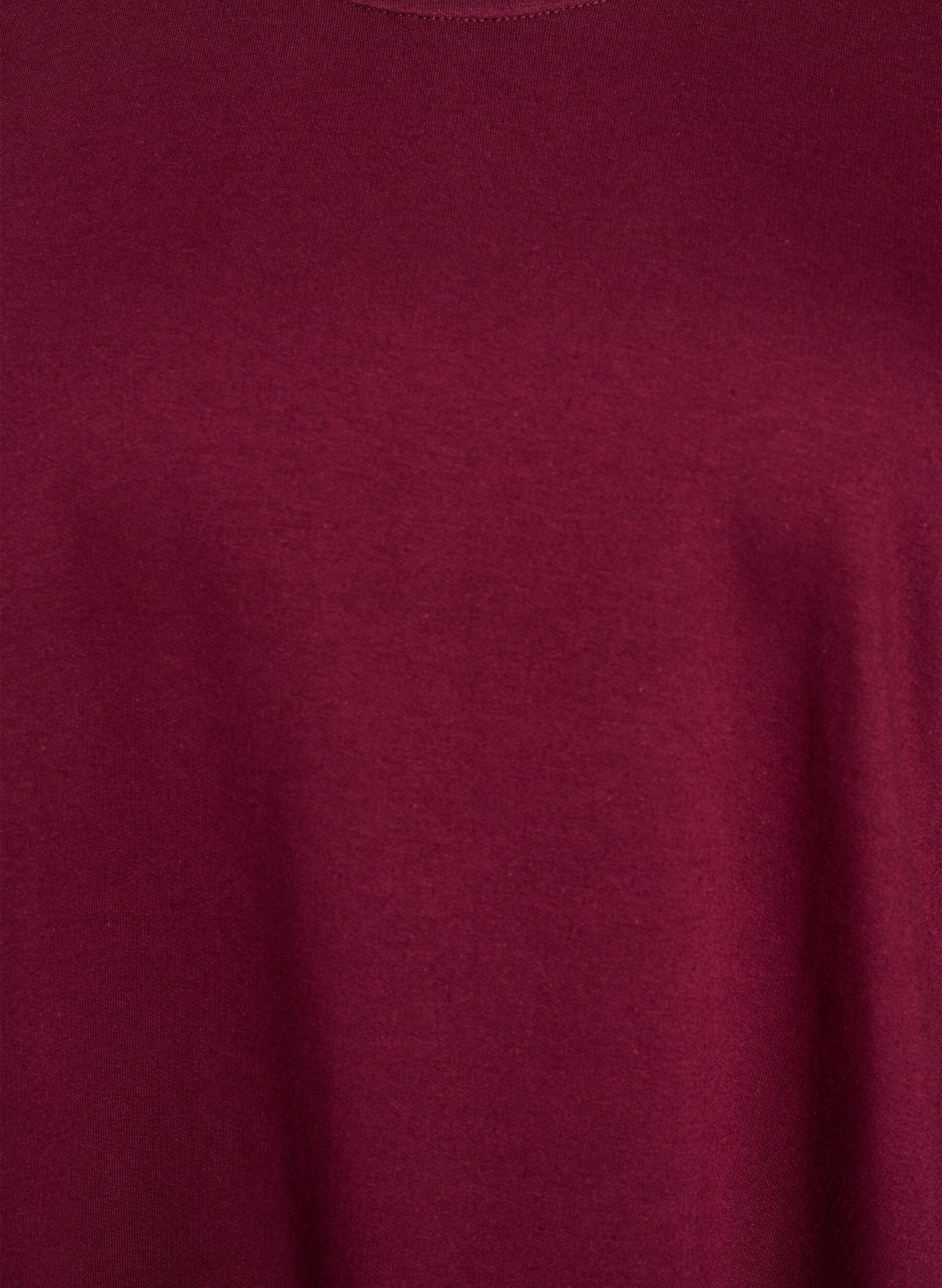 ZizziBallongkjole med lommer, M&oslash;rk Bordeaux, Packshot image number 2