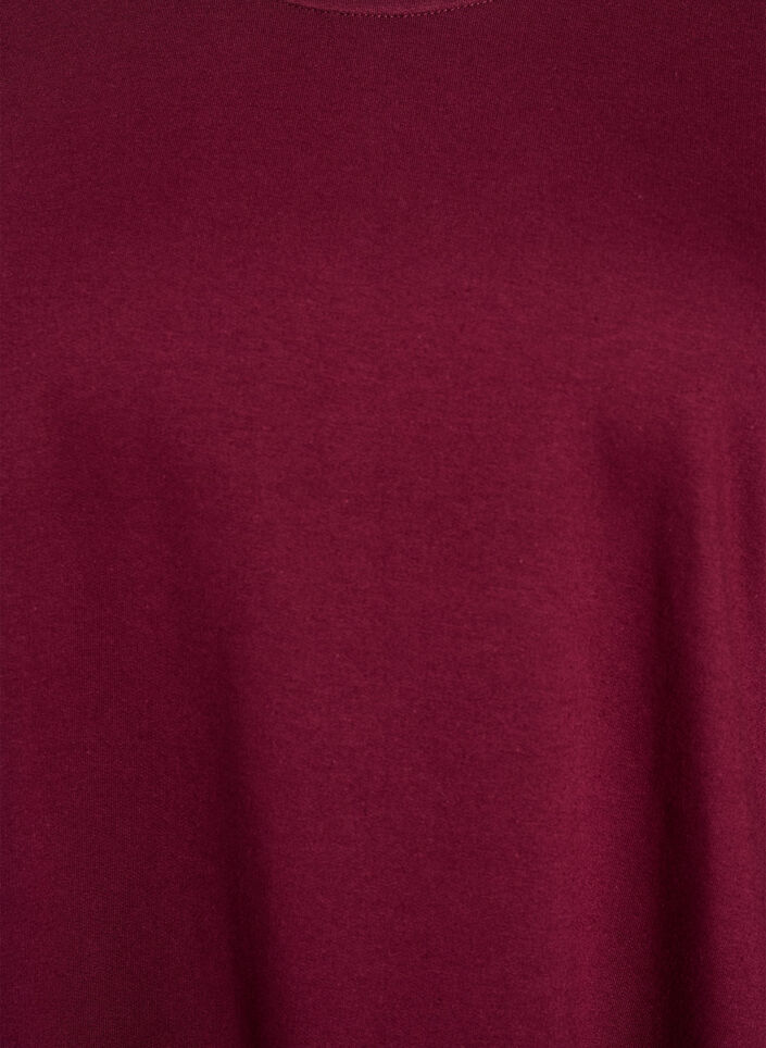Ballongkjole med lommer, M&oslash;rk Bordeaux, Packshot image number 2