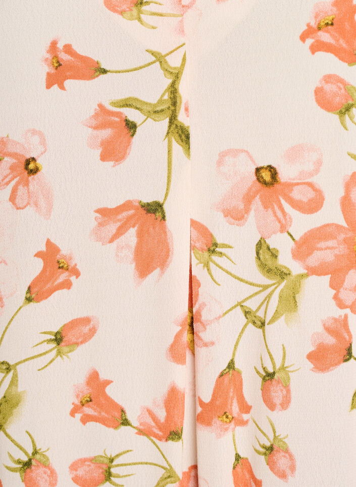 Viskose A-line kjole, Rosa, Packshot image number 2