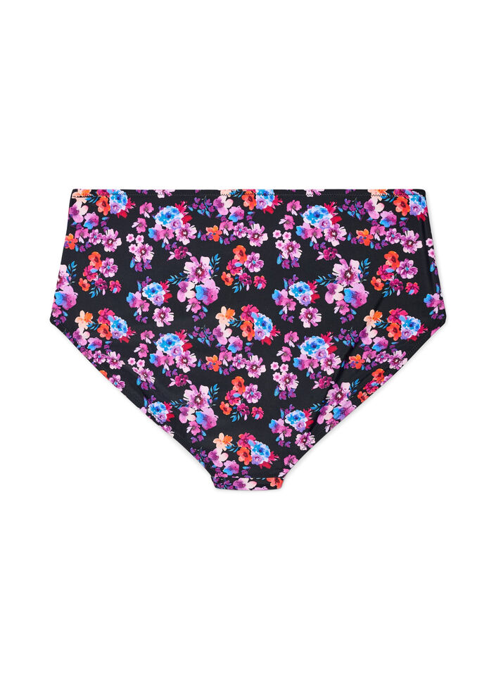 M&oslash;nstrede bikinibukser med h&oslash;y midje, Lilla, Packshot image number 1