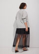Langt skj&oslash;rt med organza-utseende, Svart, Model image number 2