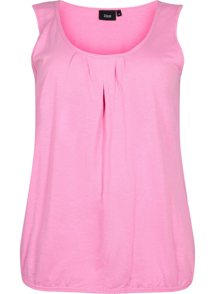 Bomullstopp med blondekant, 2 stk., Rosebloom / Black, Packshot image number 2