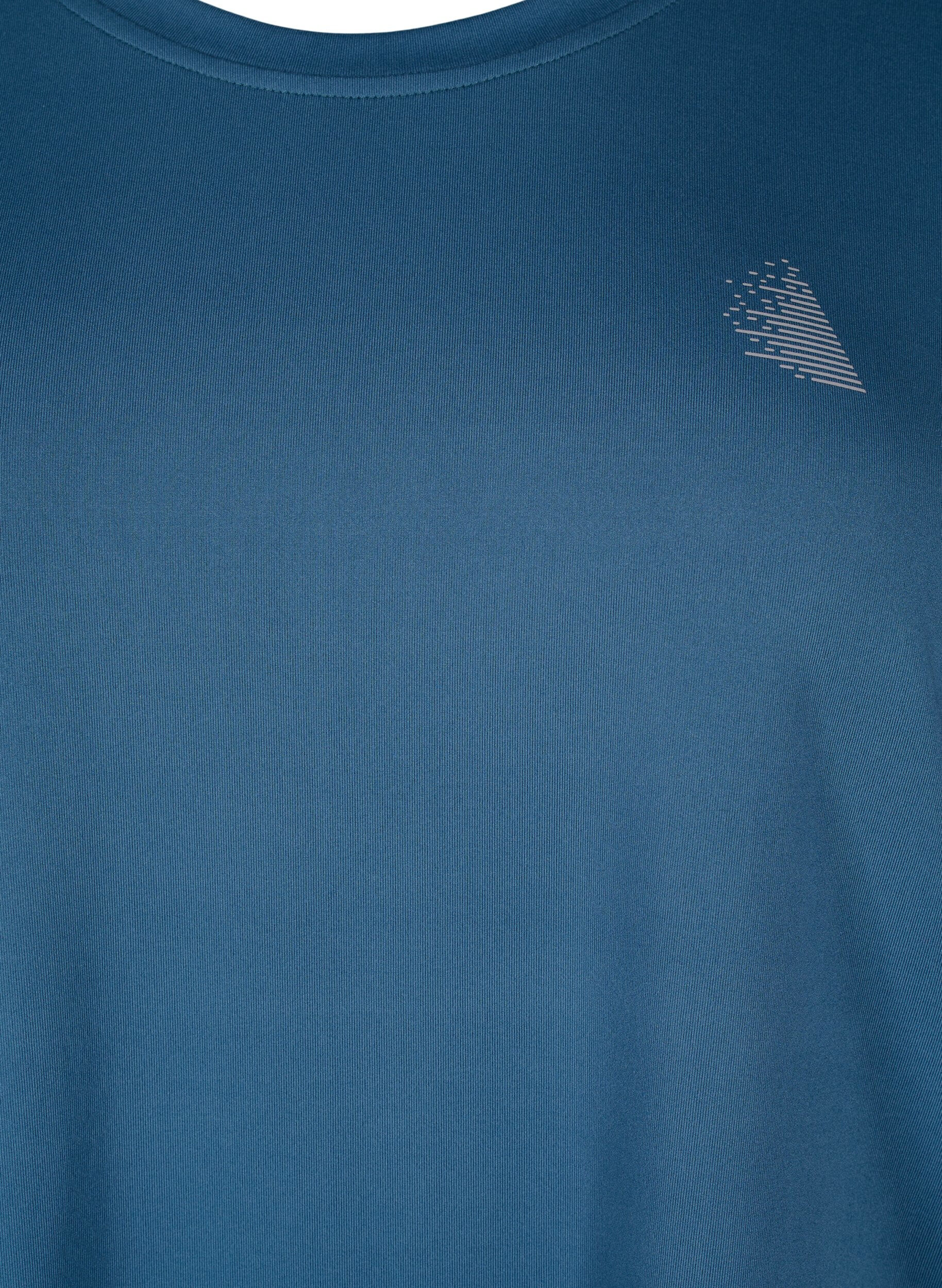 ZizziTreningsbluse med 3/4-ermer, Bl&aring;, Packshot image number 2