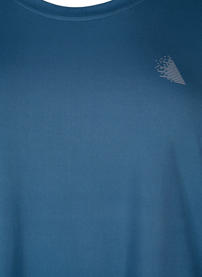 Treningsbluse med 3/4-ermer, Bl&aring;, Packshot image number 2