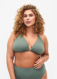 Trekantbikini med kreppet struktur, Laurel Wreath, Model