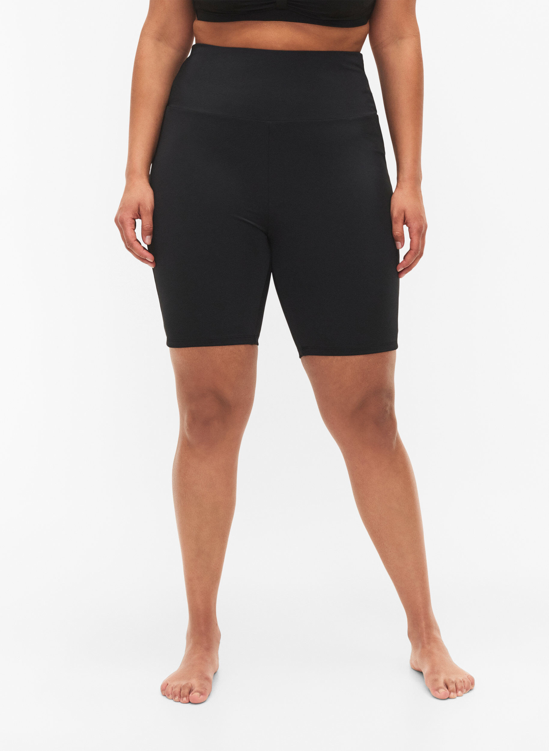 Zizzi Lange badeshorts , Svart, Model image number 3