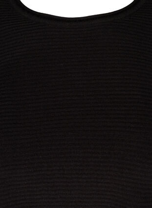 Strikkegenser med rund hals, Black, Packshot image number 2