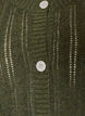 Strikket cardigan med hullm&oslash;nster, Gr&oslash;nn, Packshot image number 2