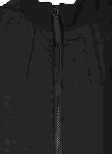 Kort høyhalset vest med lommer, Black, Packshot image number 2
