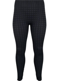 Sømløs leggings i houndstooth mønster