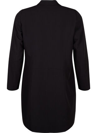 Zizzi Klassisk lang blazer, Black, Packshot image number 1