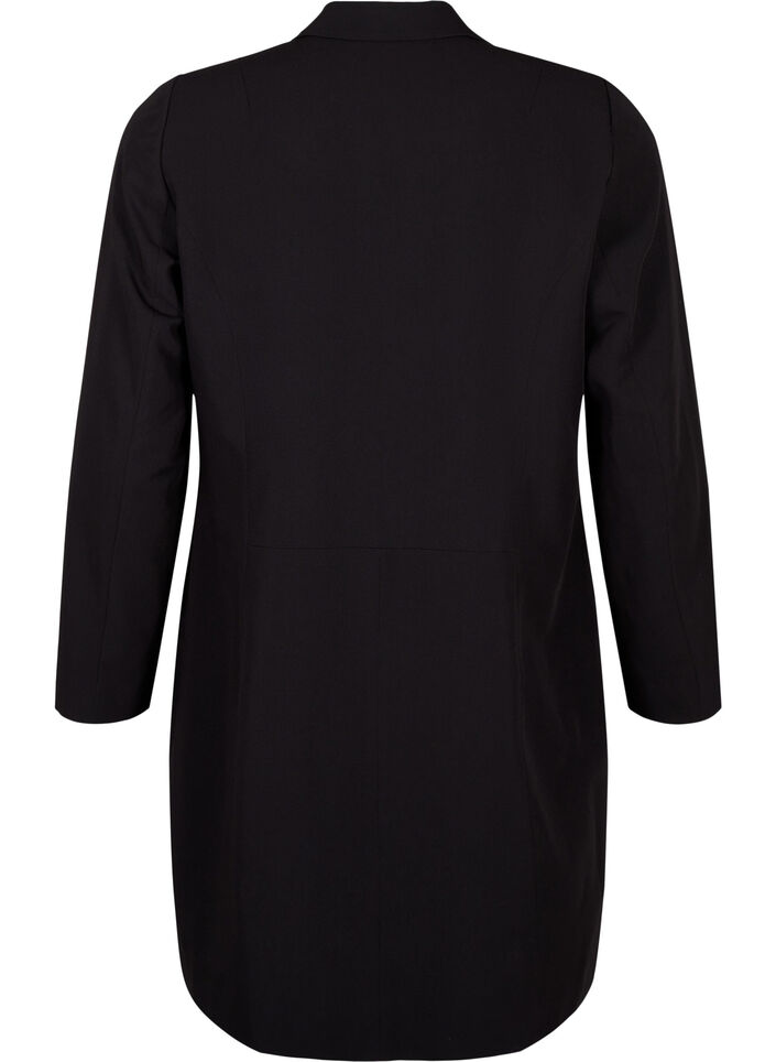 Klassisk lang blazer, Black, Packshot image number 1