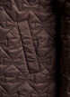 Lett polstret jakke med dekorativ quilting, Brun, Packshot image number 3