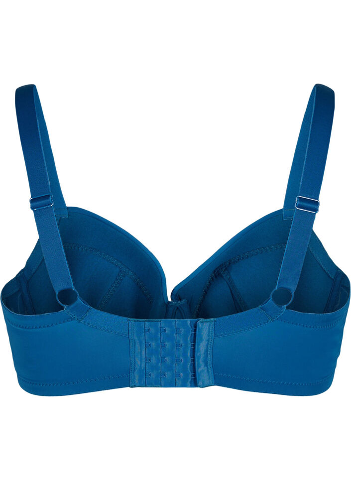 Vattert underwire BH med blonder, Sailor Blue, Packshot