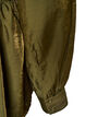 Skinnende viskosebluse med peplumeffekt, Gr&oslash;nn, Packshot image number 3