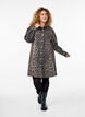 Langermet denimkjole med sebratrykk, Brown Leo AOP, Model image number 3