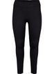 Leggings med stretch og ribbet struktur, Black, Packshot image number 0