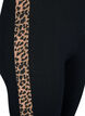 Viscose leggings med leopardprint stripe, Black W. Leo, Packshot image number 2