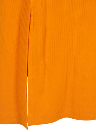 Ermeløs kjole i ribbestrikket viskose, Exuberance, Packshot image number 3