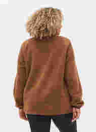 Teddy anorakk med høy hals og vattering, Partridge, Model