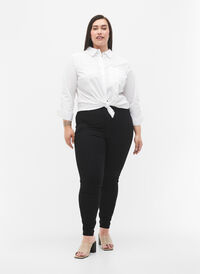 Jeggings med baklommer, Black, Model