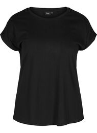 T-skjorte i bomullsmiks, Black