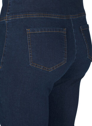 Zizzi Elastiske jeggings med høy midje, Dark Blue, Packshot image number 3