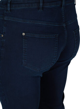 Ekstra slim Sanna jeans med normal høyde i livet, Dark blue, Packshot image number 3