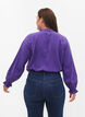 Langermet bluse i viskose med volanger, Prism Violet, Model image number 1
