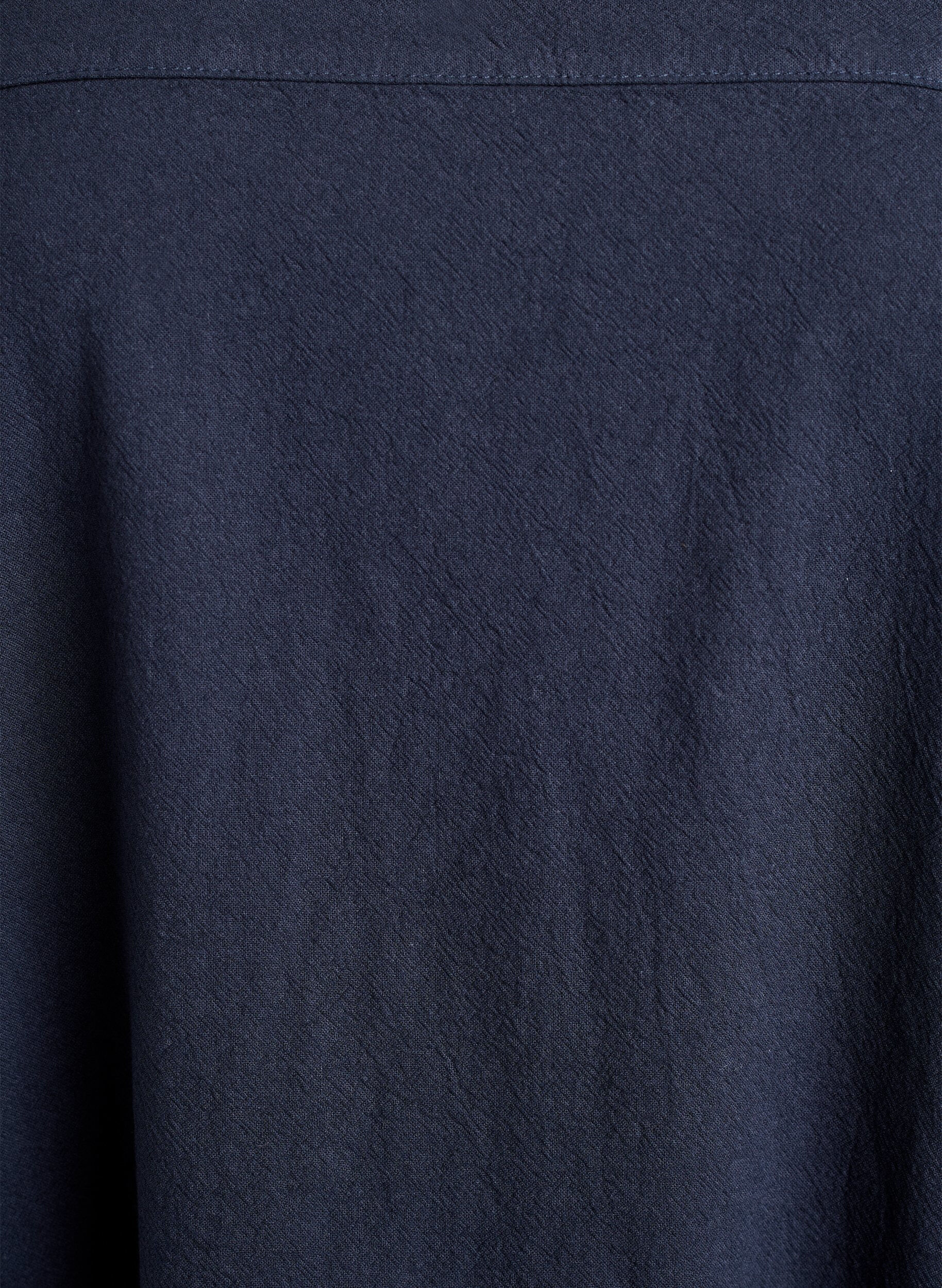 Zizzi Kortermet kjole i bomull, Bl&aring;, Packshot image number 2