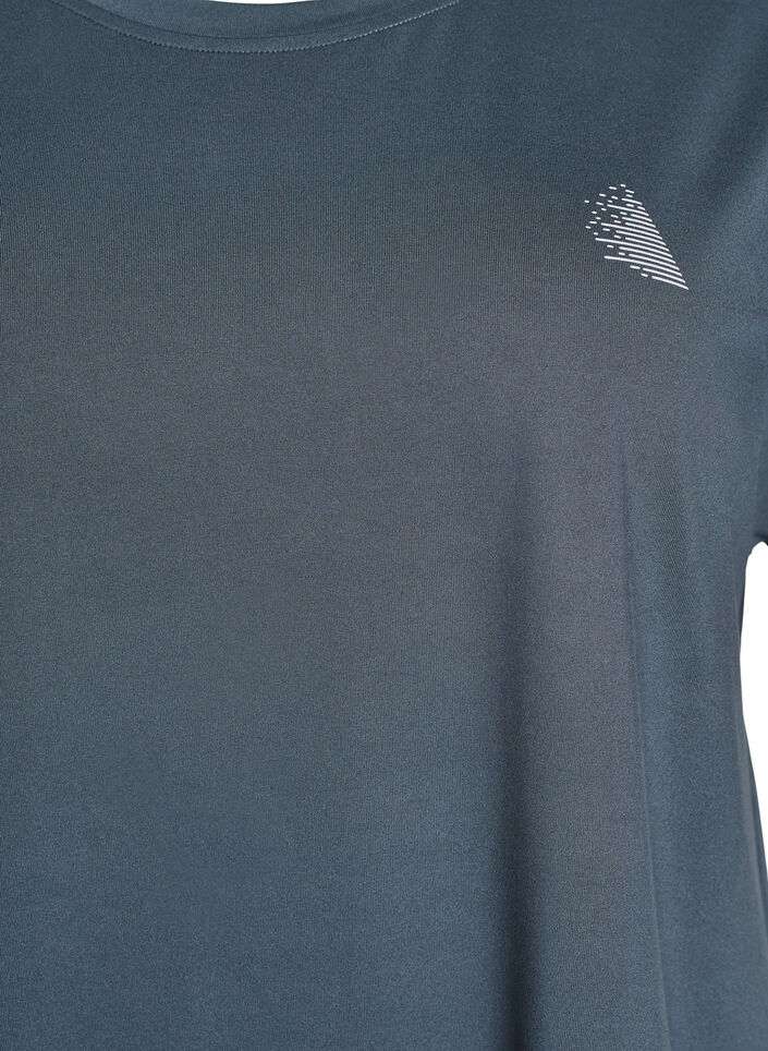 Ensfarget trenings-T-skjorte, Gr&oslash;nn, Packshot