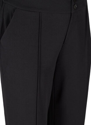 Klassiske ensfargede bukser, Black, Packshot image number 2