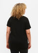 Trenings-t-skjorte med trykk, Black w. Disciplined, Model image number 1