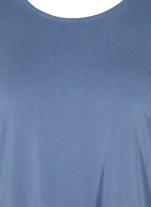 Kortermet T-skjorte med rund hals, Bijou Blue, Packshot image number 2