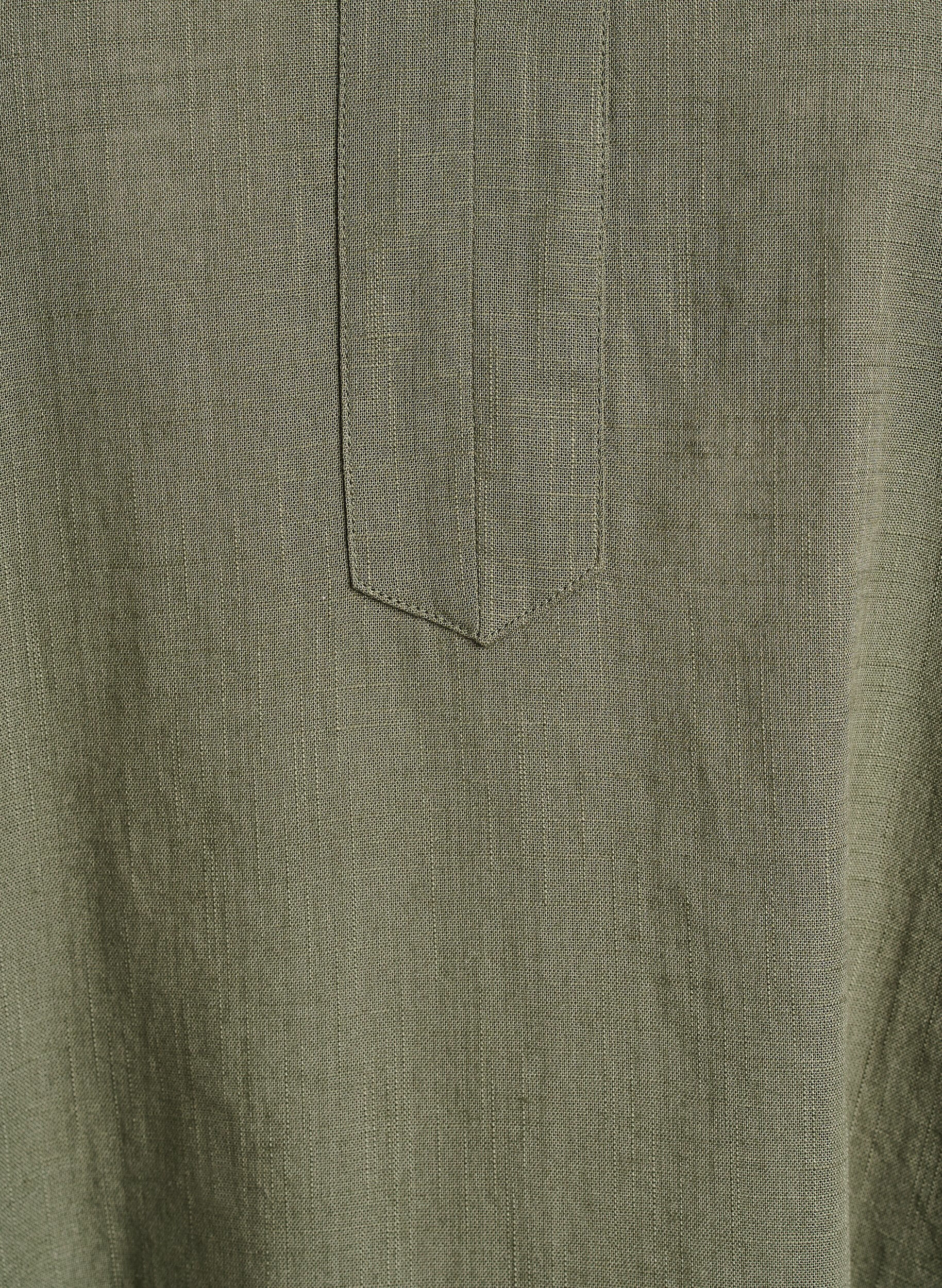 ZizziBomullstunika med V-hals, Gr&oslash;nn, Packshot image number 2