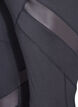 Cropped treningstights med mesh, Black, Packshot image number 3