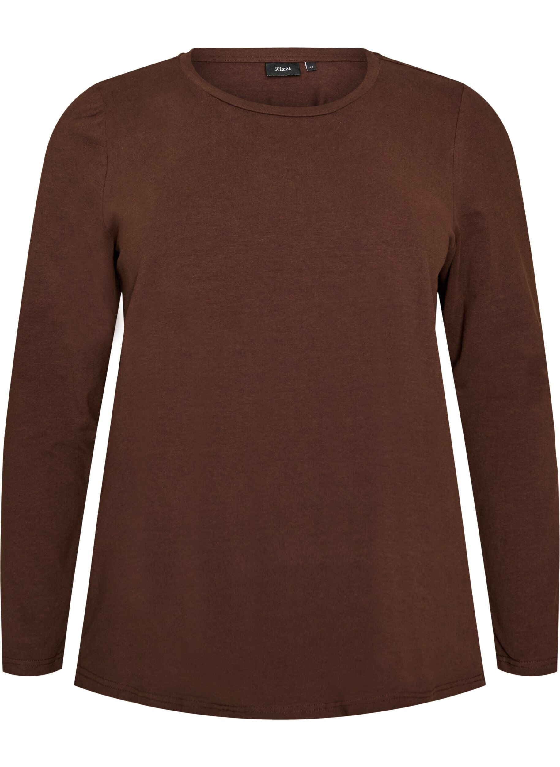 Basis jersey bluse med lange ermer