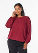 Bluse med glitter, M&oslash;rk Bordeaux, Model image number 0