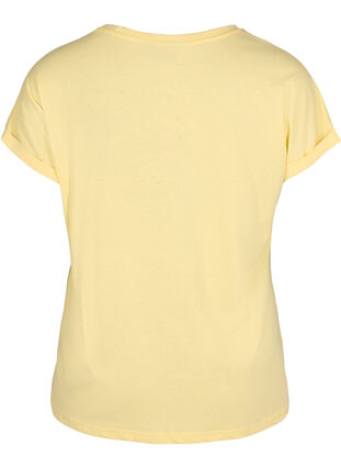 Kortermet T-skjorte i bomullsblanding, Popcorn, Packshot image number 1