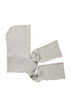 Strikket hette skjerf, Gr&aring;, Packshot image number 3